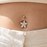 Flower Belly Button Piercings