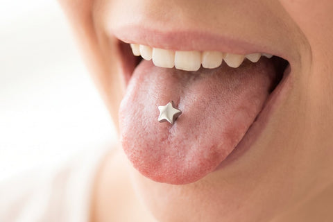 Star Tongue Piercings