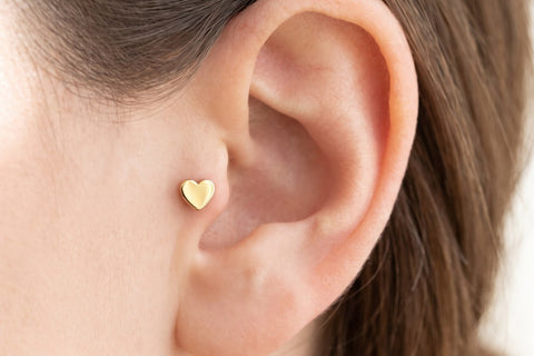 Heart Tragus Piercings