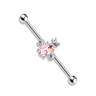 Industrial Barbell Pineapple Zirconia