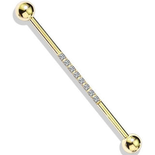 Industrial Barbell Ball Silver Line Zirconia