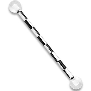 Industrial Barbell Check Pattern Acrylic Ball