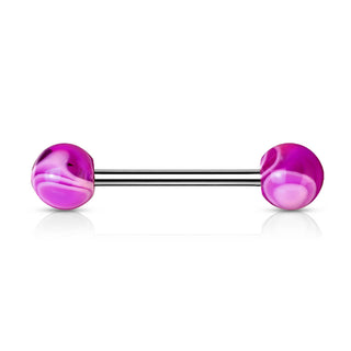 Barbell Acrylic Marble Ball
