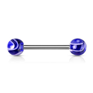 Barbell Acrylic Marble Ball