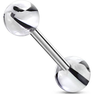Barbell Acrylic Marble Pattern Ball