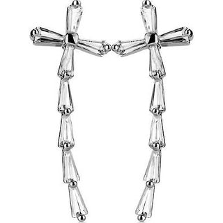 Ear Crawler Cross Zirconia