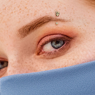 Kolczyk do brwi sowa