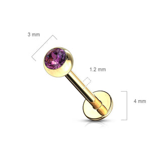 Labret Ball Zirconia