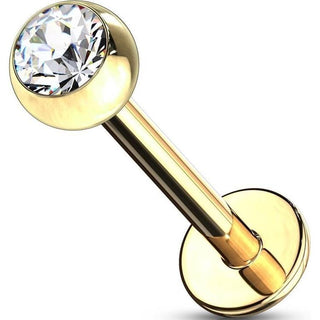 Labret Zircone a sfera e Oro