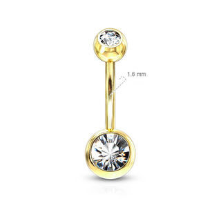 Belly Button Piercing Zirconia Ball