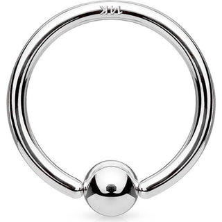 Solid Gold 14 Carat Ring Whitegold Bendable