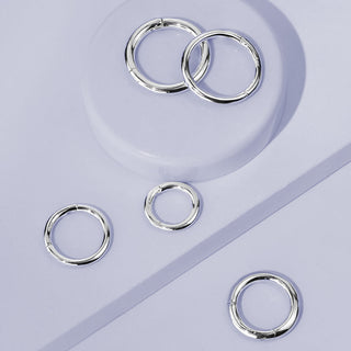 Solid Gold 14 Carat Ring Whitegold Clicker