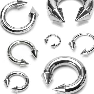 Horseshoe Spike Silver