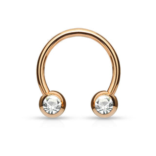 Horseshoe Rainbow Ball Zirconia