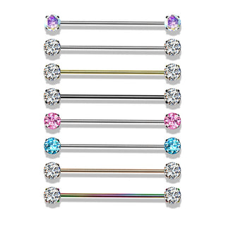 Industrial Barbell Zirconia Push-In