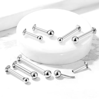 Labret Ball Silver Push-In