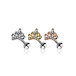 Labret Crown Zirconia Push-In