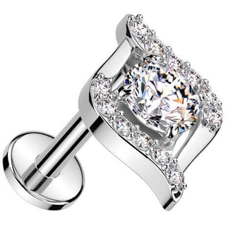 Labret egyptian eye zirconia Push-In