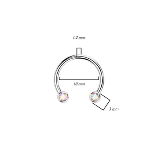 Titanium Horseshoe Zirconia Push-In