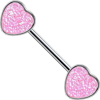 Nipple Piercing Heart shiny synthetic Stone
