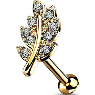 Labret Internally Threaded Leaf Zirconia