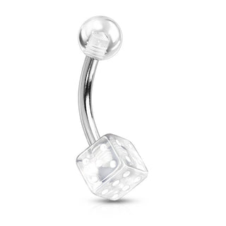 Piercing Ombelico Dadi in acrilico