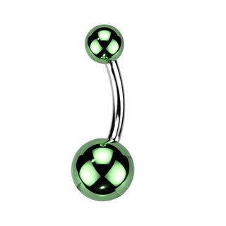 Piercing Ombelico Acrilico rivestito di vetro