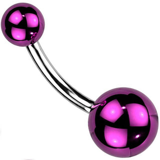 Piercing Ombelico Acrilico rivestito di vetro