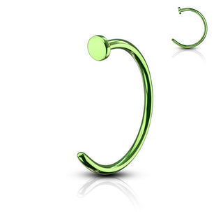 Otwarte kółko do nosa płaskie kółko