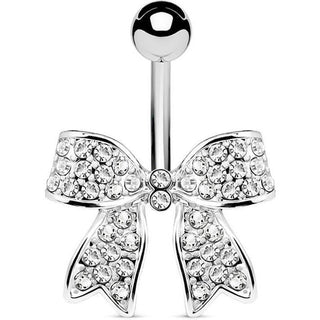 Belly Button Piercing Loop Zirconia