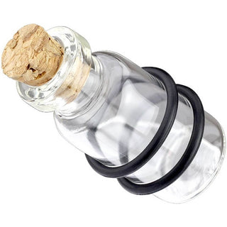 Glass Plug Bottle Glass Silicone O-Rings