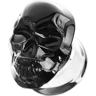 Glass Plug Skull Glass