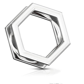 Tunnel Hexagon Silver