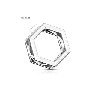 Tunnel Hexagon Silver