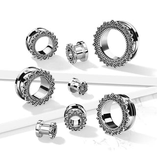 Tunnel Tribal Heart Silver