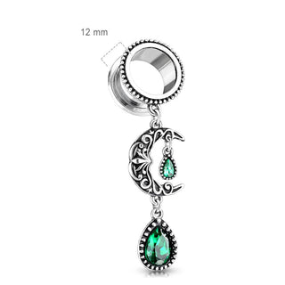 Tunnel Moon Drop Zirconia Silver