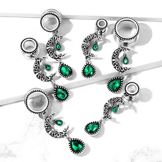 Tunnel Moon Drop Zirconia Silver