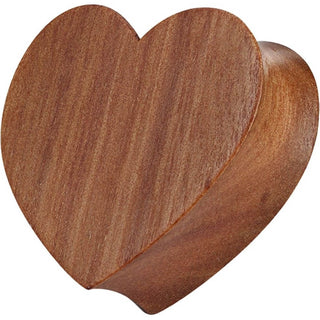 Plug Heart Cherry Wood