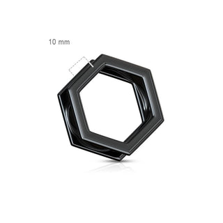 Tunnel Hexagon Black