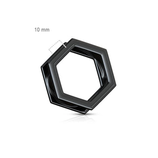 Tunnel Hexagon Black Internally Threaded