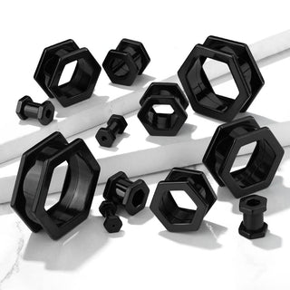 Tunnel Hexagon Black