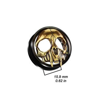 Tunnel Skull Gold Black