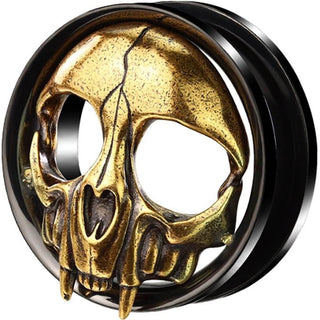 Tunnel Skull Gold Black