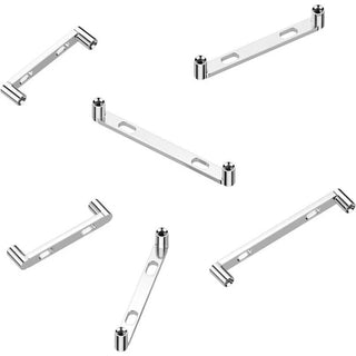Titanio Barbell Surface Barra piatta con 2 fori Filettatura Interna