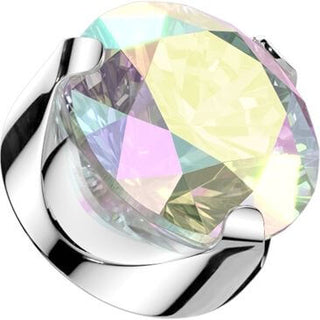 Titanio Top rotondo Zircone Incastonato Filettatura Interna