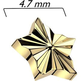 Titanium top star diamond cut Internally Threaded
