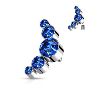 Titanio Superiore a 5 Zirconi Filettatura Interna