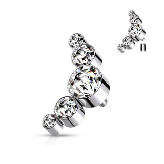 Titanio Superiore a 5 Zirconi Filettatura Interna