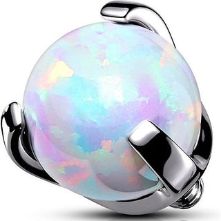 Titanium to ball opal claw setting Internally Threaded