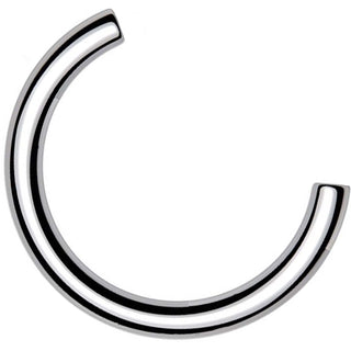 Titanium horseshoe barbell pin Push-In